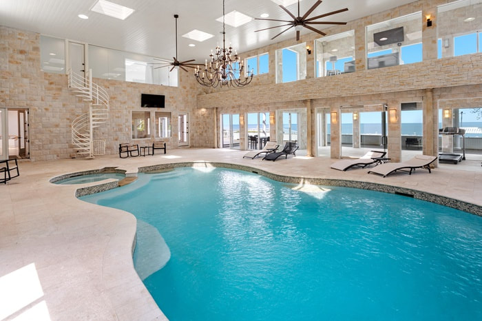 luxury inside pool