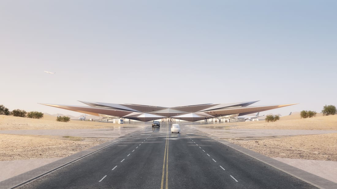 Saudi Arabia new ultra-luxury airport.